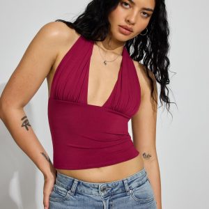 Pixie Plunge Halter Top