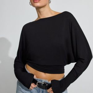 Smooth Dolman Boatneck Top