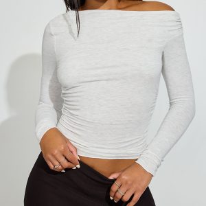 SexyCozy Asymmetric Long Sleeve Top