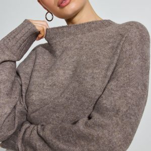 Long Sleeve Spongy Crewneck Sweater